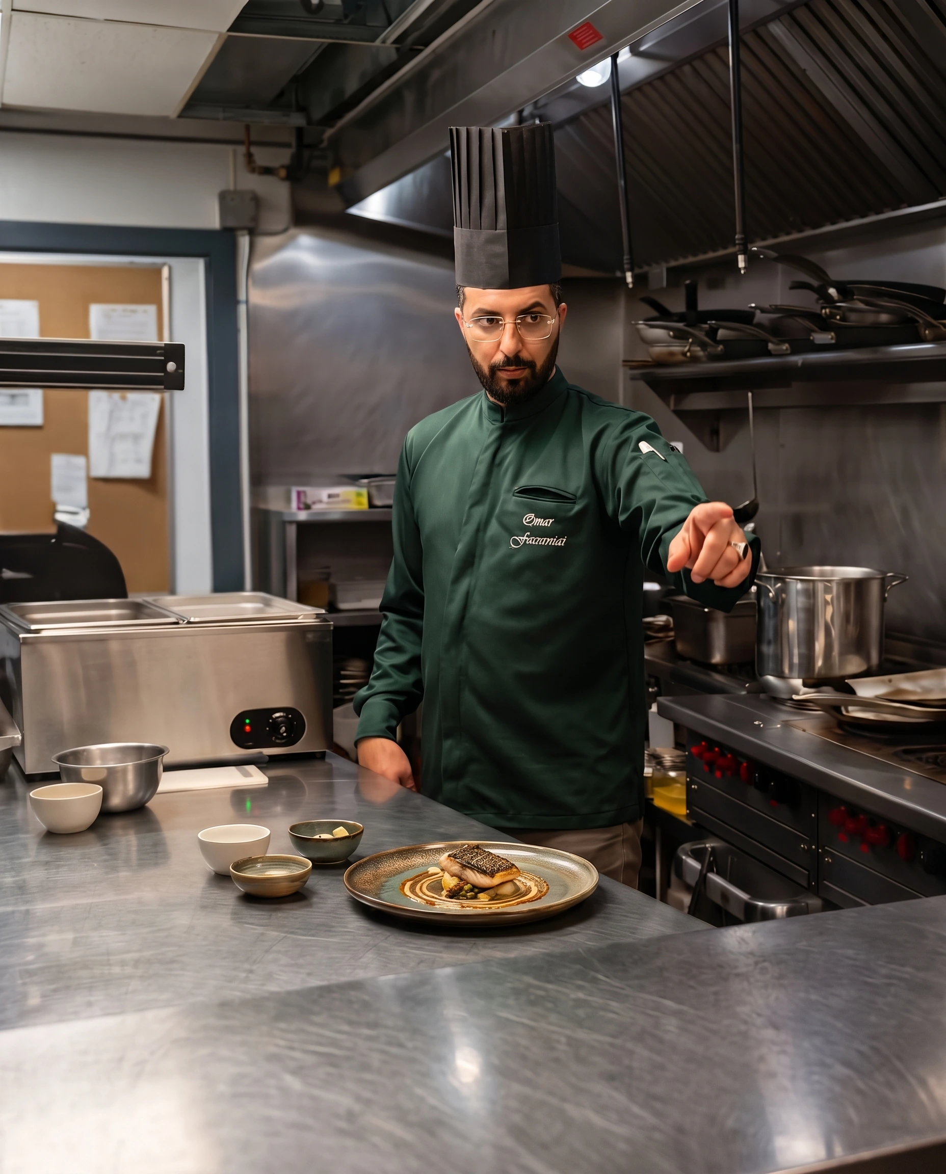 Chef Omar en action
