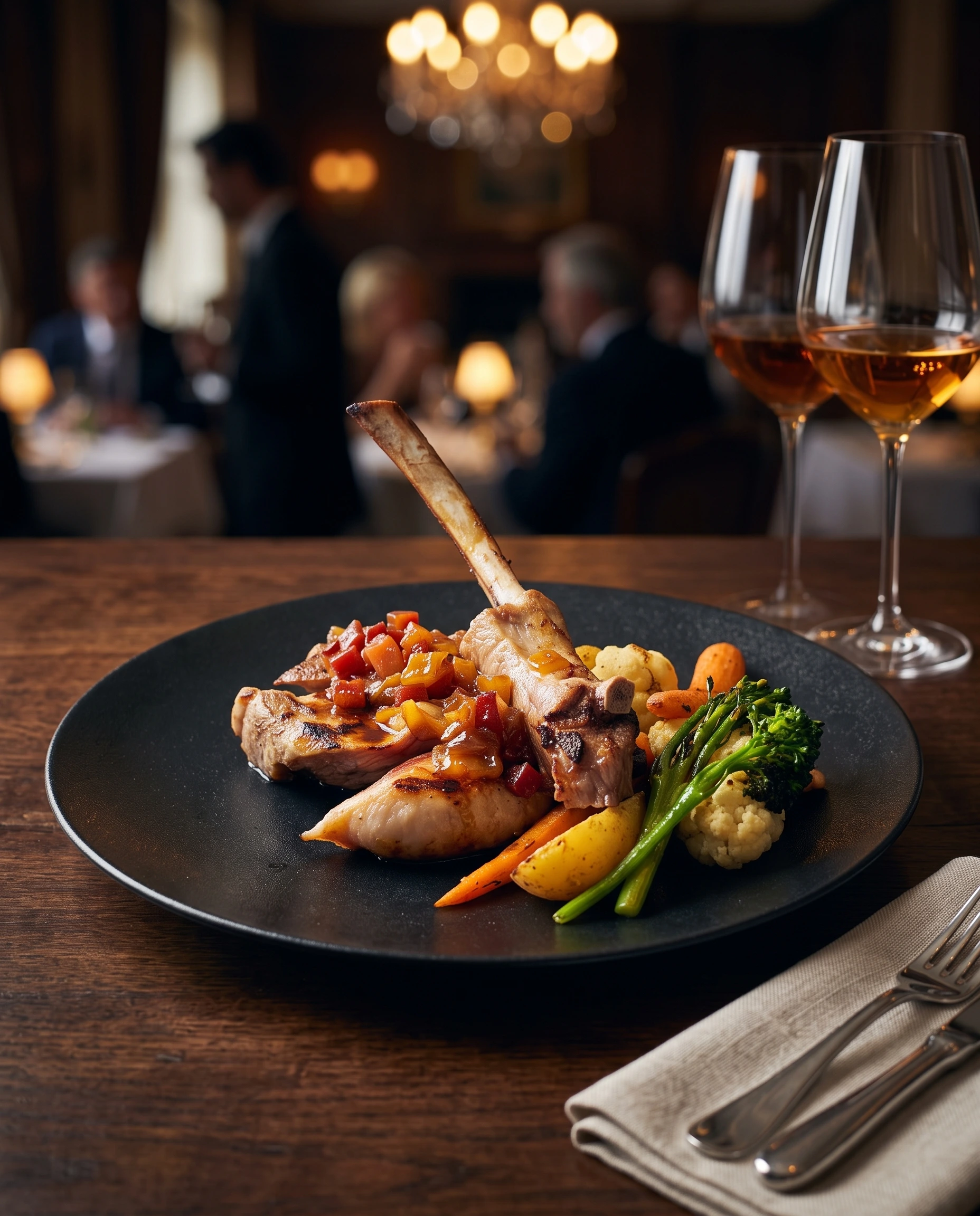 Plat gastronomique